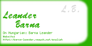 leander barna business card